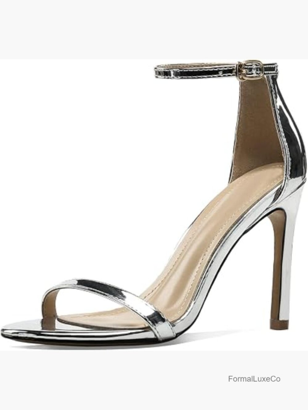 Strappy Stiletto Heels Open Toe Ankle Strap Prom Dress Sandals High Heels